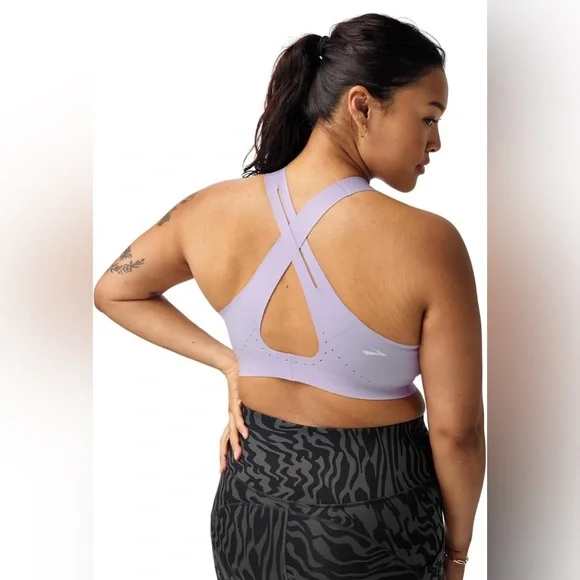 Brooks Women's Crossback 2.0 Sports Bra for Running, Workouts & Sports 32DD/E - Picture 3 of 6